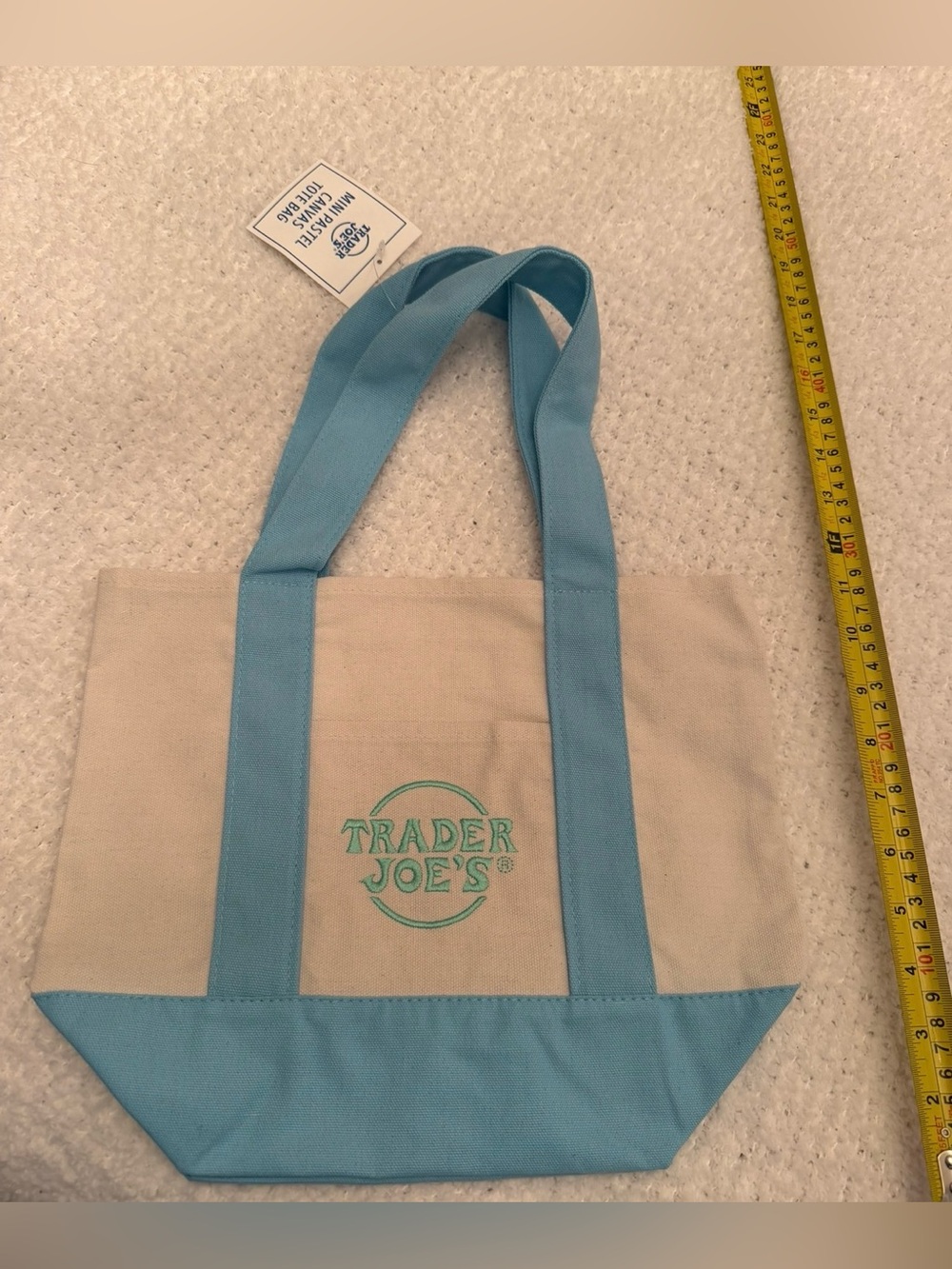 Trader Joe's Mini Canvas Totes (MANY COLORS AVAILABLE) - Sets/bundles available - Picture 3 of 11